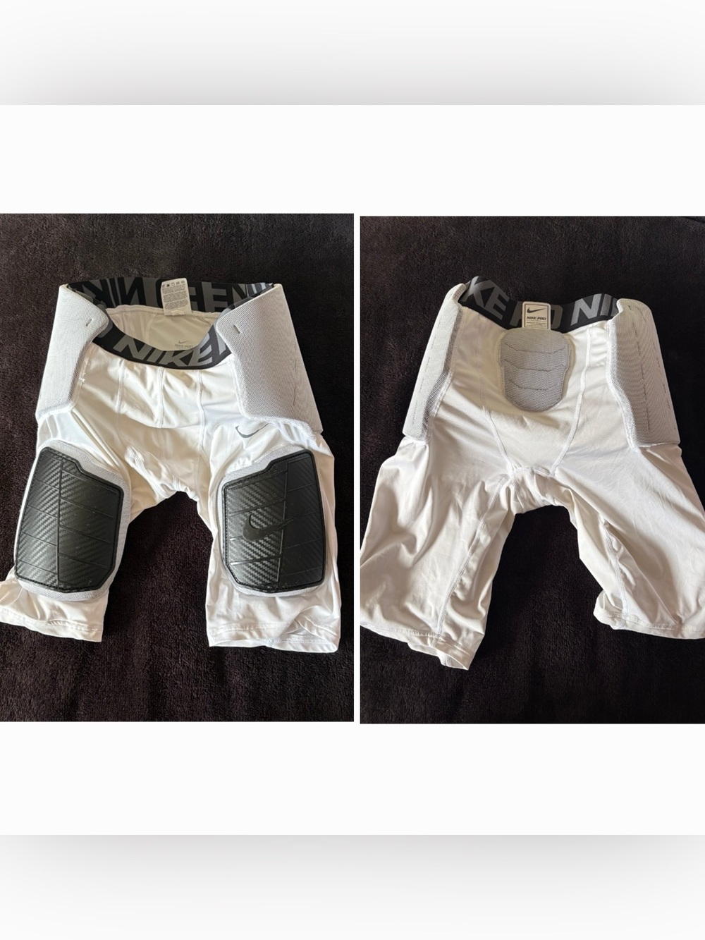 Nike Pro Hyperstrong padded compression girdle white shorts size men’s XL
